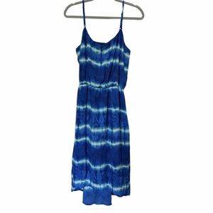 Studio Y Blue & White Striped High-Low Sundress
